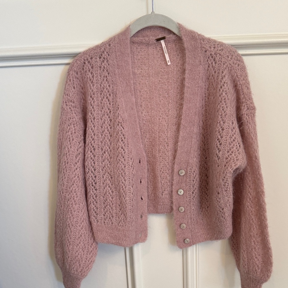 Free People Pink Knit Women's Sweater
